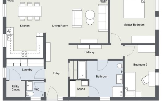 Property with vertical slider